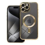 Futerał Electro Mag Cover kompatybilny z MagSafe do IPHONE 15 PRO MAX złoty