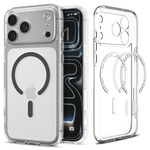 SPIGEN futerał ULTRA HYBRID MAG kompatybilny z MagSafe do IPHONE 17 Pro Max clear graphite