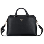 Bag LAPTOP 15" Guess Grained Zipper Pocket Triangle Logo black