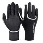 Rockbros Full Waterproof Cycling Gloves, Size: L/XL - Black
