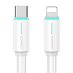 USAMS USB-C/Lightning Cable 1m SJ735 white/white YU Series SJ735USB02 (US-SJ735)