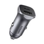 Ugreen USB Car Charger Type C / USB 24W Power Delivery Quick Charge gray (30780)