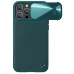 Nillkin CamShield Leather S Case iPhone 14 Pro Max case with camera cover green