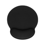 Podkładka ergonomiczna pod mysz i nadgarstek 250x230x25mm / czarny
