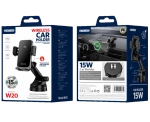 JELLICO car holder with wireless charging W20 15W Black