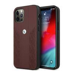 Etui BMW BMHCP12LRSPPR iPhone 12 Pro Max 6,7" czerwony/red hardcase Leather Curve Perforate