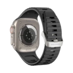 Decoded Ultra Traction Silicone Strap for Apple Watch 49 / 45 / 44 / 42 mm Gen 1-9 - SE - Black