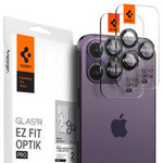 Spigen OPTIK.TR &quot;EZ FIT&quot; CAMERA PROTECTOR 2-PACK IPHONE 14 PRO / 14 PRO MAX BLACK COVER