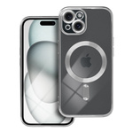 Futerał Electro Mag Cover kompatybilny z MagSafe do IPHONE 15 srebrny