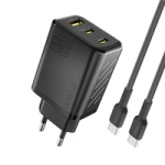 Dudao A29C 65W GaN Wall Charger + USB-C Cable - Black