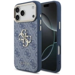 Guess 4G Big 4G Classic Logo Case for iPhone 17 Pro Max - Blue and Gold