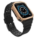 Protect Strap Band for Apple Watch 38/40/41mm Armored Case Strap - Black, Rose Gold