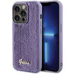 Guess Sequin Script Metal case for iPhone 15 Pro - purple