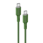 Acefast cable USB Type C - USB Type C 1.2m, 60W (20V / 3A) green (C2-03 oliver green)
