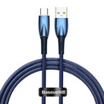 USB cable for USB-C Baseus Glimmer Series, 100W, 1m (Blue)