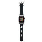 Strap for APPLE WATCH 4 / 5 / 6 / 7 / 8 / SE (38 / 40 / 41 MM) Karl Lagerfeld Strap 3D Rubber Choupette Head (KLAWMSLCNK) black