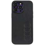 Audi Synthetic Leather iPhone 14 Pro Max 6.7" black/black hardcase AU-TPUPPCIP14PM-TT/D1-BK