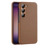 Dux Ducis Grit case for Samsung Galaxy S23+ elegant case made of artificial leather brown