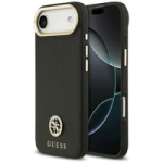 Guess Grained Strass Logo MagSafe case for iPhone Air - black
