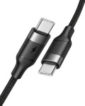 VEGER kabel Typ C do Typ C PD  100W 5A CC02 1,5m czarny