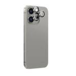 AmazingThing AR Aluminum 3 Lens Glass with Camera Lens Frame for iPhone 16 Pro / 16 Pro Max - Gray