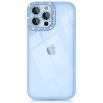 Kingxbar Sparkle Series case iPhone 13 Pro Max with crystals back cover blue