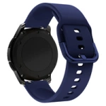 Silicone Strap TYS band for Samsung Galaxy Watch 40 / 41 / 42 / 43 / 44 mm - dark blue