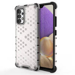Honeycomb case armored cover with a gel frame for Samsung Galaxy A13 5G transparent