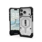 UAG Pathfinder Clear MagSafe Case for iPhone 17 Pro - White and Gray