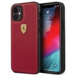 Ferrari FESPEHCP12SRE iPhone 12 mini 5,4" czerwony/red hardcase On Track Perforated