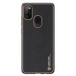 Dux Ducis Yolo eleganckie etui pokrowiec ze skóry ekologicznej Samsung Galaxy M30s czarny