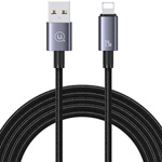 USAMS USB to Lightning Cable 2.4A 2m Fast Charging steel/tarnish SJ669USB01 (US-SJ669)