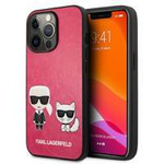 Karl Lagerfeld KLHCP13LPCUSKCP iPhone 13 Pro / 13 6,1" fuksja/fushia hardcase Ikonik Karl & Choupette