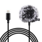 Microphone Puluz with clip PU426 1.5m 3.5mm Lightning