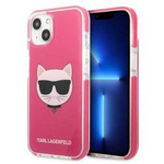 Original Case IPHONE 13 Karl Lagerfeld Hardcase Choupette Head (KLHCP13MTPECPI) pink
