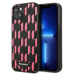 Original Case IPHONE 13 Karl Lagerfeld Hardcase Monogram Plaque (KLHCP13MMNMP1P) pink