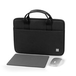 WiWU - Wodoodporna torba na laptopa 15,6" Genius Combo Set 3in1 (torba+myszka+podkładka pod mysz) - czarna