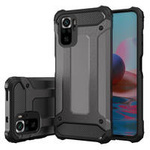 Hybrid Armor Case Tough Rugged Cover for Xiaomi Poco X4 NFC 5G black