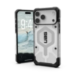UAG Pathfinder Clear MagSafe Case for iPhone 17 Pro Max - White and Gray