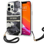 Guess GUHCP13XKCABBK iPhone 13 Pro Max 6,7 &quot;black / black hardcase Camo Strap Collection