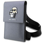 Karl Lagerfeld Handbag KLWBSAKCPMG silver/silver Saffiano Karl &amp; Choupette