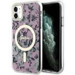 Guess GUHMN61HCFWSP iPhone 11 / Xr 6.1" pink/pink hardcase Flower MagSafe
