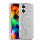 Etui Magnetic Abrasive na iPhone 17 kompatybilne z MagSafe - matowe białe