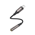 Yesido Kabel Audio YAU45 Lightning-3.5mm Aux Female, 30cm, BLACK / CZARNY