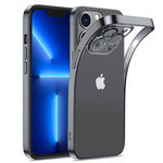 Joyroom 14Q Case case for iPhone 14 Plus case cover with metallic frame black (JR-14Q3-black)