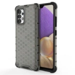 Honeycomb case armored cover with a gel frame for Samsung Galaxy A03s (166.5) black