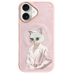 Etui Nimmy Magnetic fashion cute pet     MagSafe do iPhone 16 różowy
