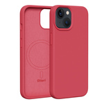 Nakładka Etteri Silicone Mag do iPhone 13 6,1" malinowa