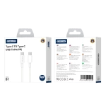 JELLICO cable B1 USB-C - USB-C PD 60W 1M White