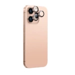 AmazingThing AR Aluminum 3 Lens Glass with Camera Lens Frame for iPhone 16 Pro / 16 Pro Max - Rose Gold